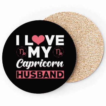 Discover I love my Capricorn Husband Coasters
