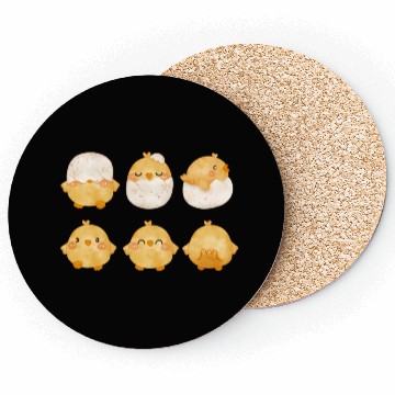 Discover Baby Chic Ching From Eggs Little Chickens Coasters