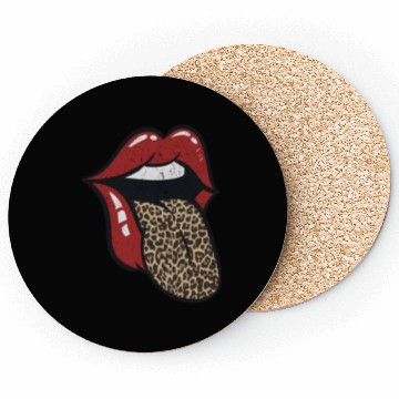 Discover Leopard in Tongue Coasters
