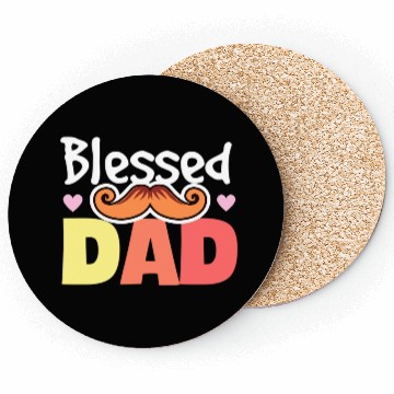 Discover Blessed dad - Father's day gift Coasters
