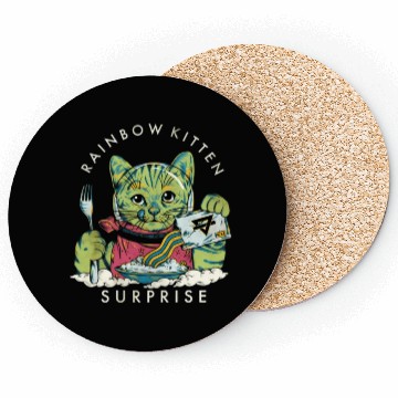 Discover Rainbow Kitten Surprise Coasters