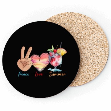 Discover peace love summer Coasters