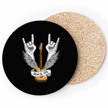 Discover Rock And Roll - Electronic Rock Guitar Coasters
