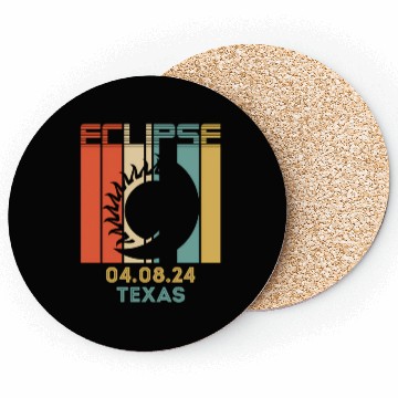 Discover America Total Solar Eclipse 040824 Texas 2024 Coasters