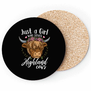 Discover Highland Cow Scottish Farmer Highland Cow Lover Coasters