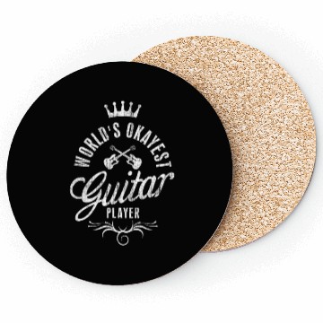 Discover World'S Okayest Guitar Player Vintage Coasters