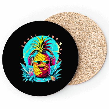 Discover Pineapple Party Vibes Coasters