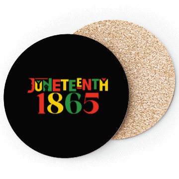Discover Juneteenth 1865 Leopard Celebrate African Coasters