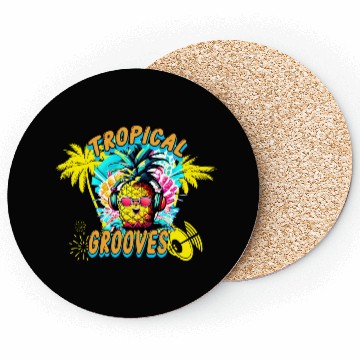 Discover Tropical Grooves, Summer Party Coasters