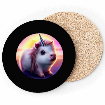 Discover Guinea pig unicorn Coasters