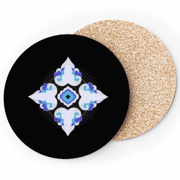 Discover Geometric Snowflakes Coasters