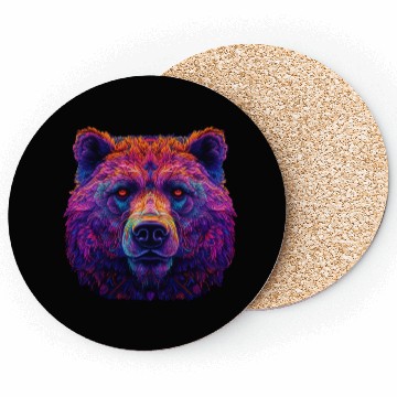 Discover Neon Grizzly Coasters