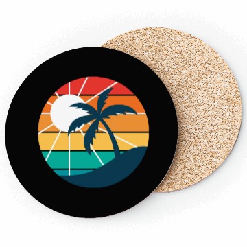 Discover Sunset Logo Coasters