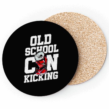 Discover Old School Can Kicking Street Game 90s Kid Coasters