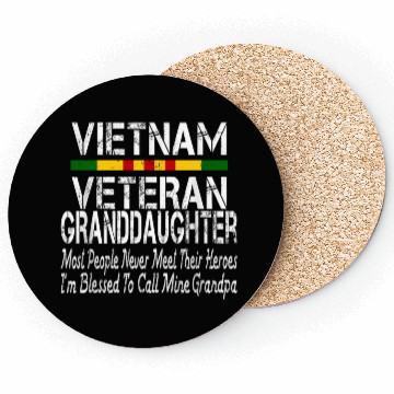 Discover US Army Vietnam Veteran Granddaughter Coasters