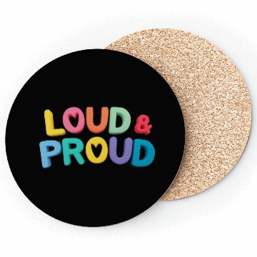 Discover Pride loud & proud Coasters