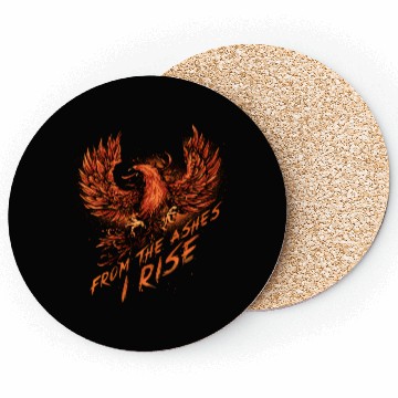 Discover From The Ashes I Rise Motivational Phoenix Coasters