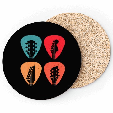 Discover Guitar Head Guitar Player Coasters