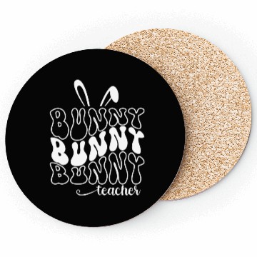 Discover Cute Teacher Bunny Teacher Easter Coasters