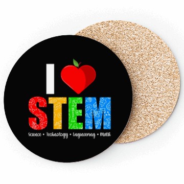 Discover I Love Stem Teacher Science Technology Coasters