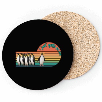 Discover I Just Really Gotta Be Me Penguin Coasters