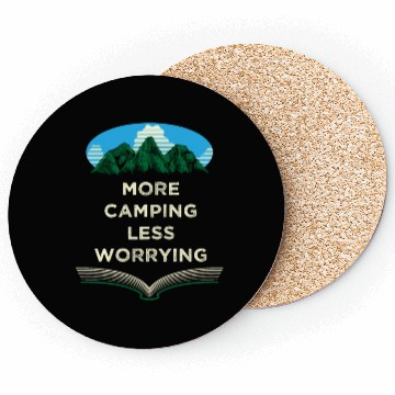 Discover More Camping Less Worrying Camper Friends Camp Bud Coasters