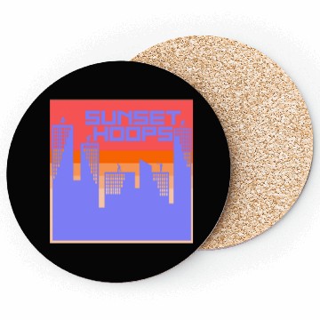 Discover Basketball Gift: Sunset Hoops Coasters
