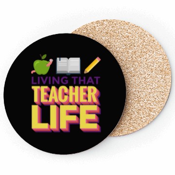 Discover Living that teacher life; teachers; gift; book Coasters