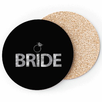 Discover Bride For Grainy Grey Coasters
