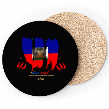 Discover Haitian Flag Bwa Kale Coasters