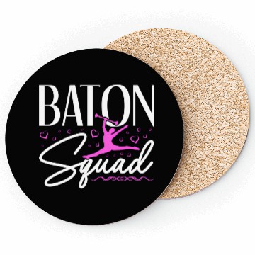 Discover Baton Squad Baton Twirler Majorette Dance Coasters