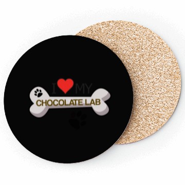 Discover Chocolate Labrador - I Love My Chocolate Lab Coasters