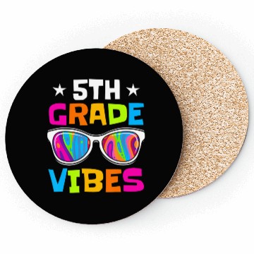 Discover 5th Grade Vibes Sunglasses Back To School Coasters