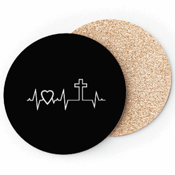Discover Christian Cross I Love Jesus Easter Resurrection Coasters