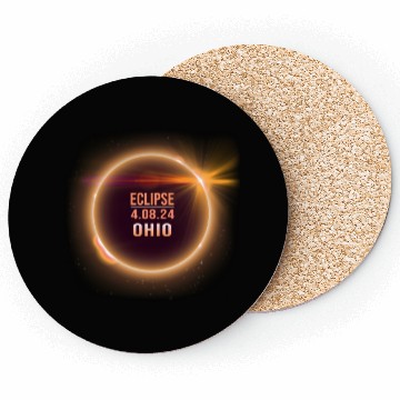 Discover Ohio Total Solar Eclipse 04082024 Totality Phases Coasters