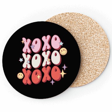 Discover XOXO retro valentine sublimation hipster Coasters