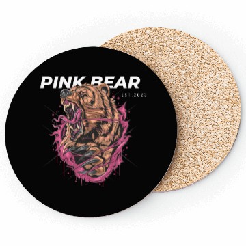 Discover Pink Bear Coasters