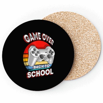 Discover Funny Game Over Teacher Student Controller Back Coasters