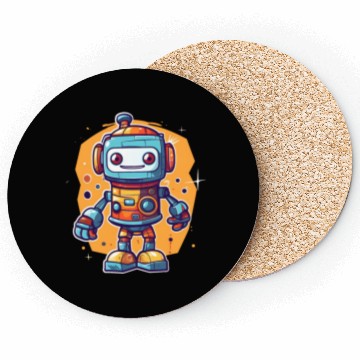 Discover Robot Baby Robotic Future Engineer Technology Coasters