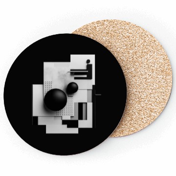 Discover Abstract Circles and Squares Coasters