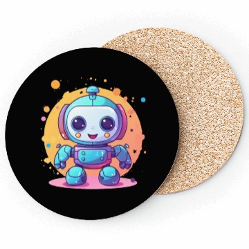 Discover Robot Baby Robotic Future Engineer Technology Coasters