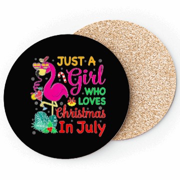 Discover Just A Girl Who Loves Christmas In July And Coasters