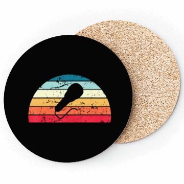 Discover Karaoke Sunset distressed Sunrise Coasters