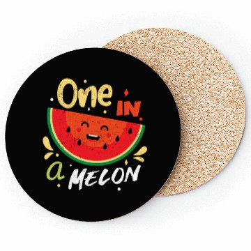 Discover One In A Melon Watermelon Fruitarian Summer Fruit Coasters