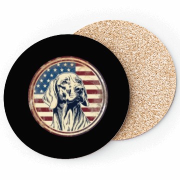 Discover American Flag Dog Design Coasters