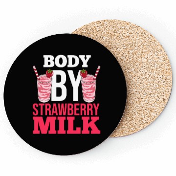 Discover Strawberry Milk Shake Korean Vegan Japanese Coasters