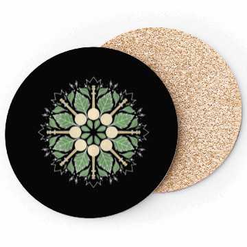 Discover Banjo Mandala Bluegrass Mindfulness & Nature Coasters