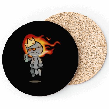 Discover Cute Grumpy Robot King Coasters