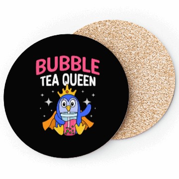 Discover Bubble Tea Queen Boba Tea Drinker Korean Drink Coasters