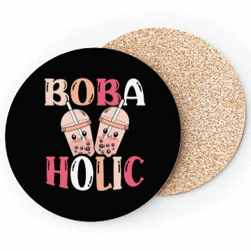 Discover Bobaholic Bubble Tea Lover Boba Tea Drinker Korean Coasters